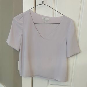 Babaton Soft Lavender Randy Blouse NWT